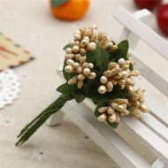 Гілочка з тичинками " Незабудка", колір ЗОЛОТО