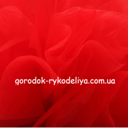 Фатин ширина 3м, колір ЧЕРВОНИЙ