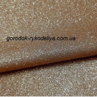 Екошкіра дрібний глітер, колір  ЗОЛОТО, 25*35