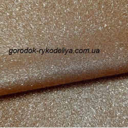 Екошкіра дрібний глітер, колір  ЗОЛОТО, 25*35