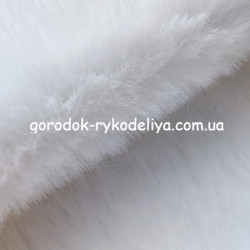 Хутро кролика 25*30см , колір БІЛИЙ
