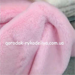 Хутро кролика 25*30см , колір рожевий