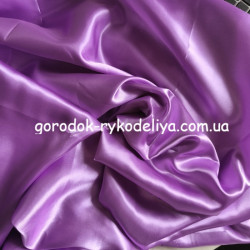 Тканина атлас , 50*50см, колір бузковий