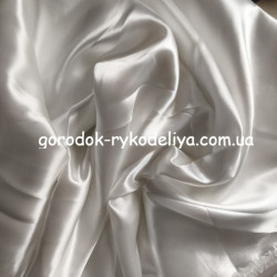 Тканина атлас , 50*50см, колір айворі