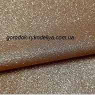 Екошкіра дрібний глітер, колір  ЗОЛОТО, 25*35
