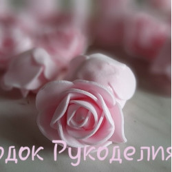 Бутон троянди з фома 3см, колір рожевий