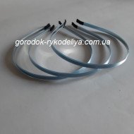 Обруч метал+атлас , колІр ГОЛУБИЙ