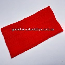 Заготівка для пов'язки 9см з візерунком, колір червоний