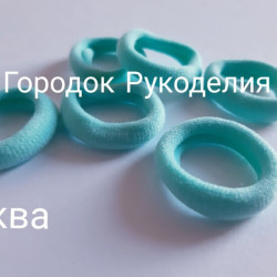 Резинка мікрофібра, 3,7 см , колір АКВА