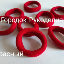 Резинка мікрофібра, 3,7 см , колір ЧЕРВОНИЙ