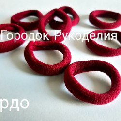 Резинка мікрофібра, 3,7 см , колір БОРДО