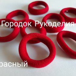 Резинка мікрофібра, 3,7 см , колір ЧЕРВОНИЙ