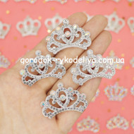 Корона фетрова зі стразами 3,7см №4