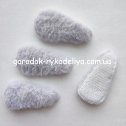 Патч накладка крапля , колір сізий