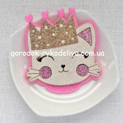 Патч котик з коронкою