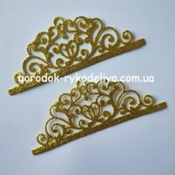 Діадема глітер мод 3 , золото