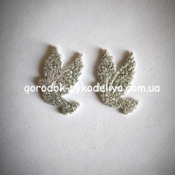 Вирубка голуб 25*30мм , срібло