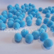 Помпон VIP велюр 1см , колір АКВА