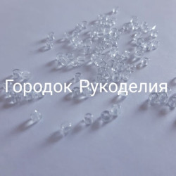 Перлина 4мм, 50 шт колір ПРОЗОРИЙ