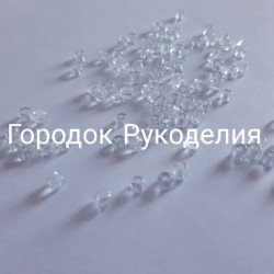 Перлина 4мм, 50 шт колір ПРОЗОРИЙ