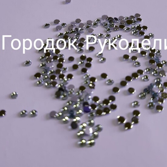 Стрази 2мм ,100шт, колір ЗЕЛЕНИЙ