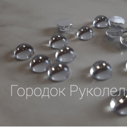 Стрази краплина роси 8мм, колір ПРОЗОРИЙ