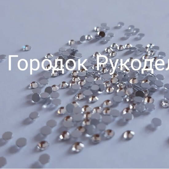 Стрази СКЛО 3мм ,100шт, колір ПРОЗОРИЙ
