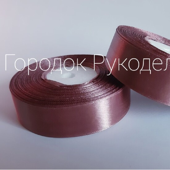 Стрічка атласна 2,5 см, колір ФРЕЗА