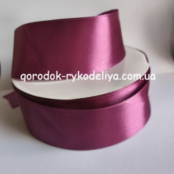 Стрічка атласна 5 см,20м колір ФРЕЗА