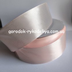 Стрічка атласна 5 см,20м колір НІЖНО-РОЖЕВИЙ