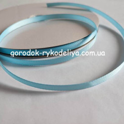 репсова стрічка 0,6см , 10м , колір ГОЛУБИЙ
