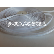 репсова стрічка 0,9см , колір БІЛИЙ