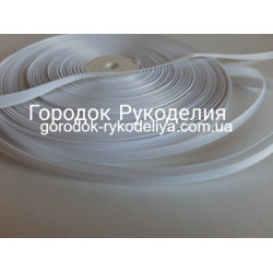 репсова стрічка 0,9см , колір БІЛИЙ
