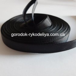 репсова стрічка 0,9см , колір ЧОРНИЙ