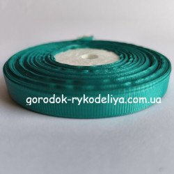 репсова стрічка 0,9см , колір зелена сосна