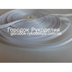 репсова стрічка 0,9см , колір БІЛИЙ