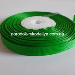 репсова стрічка 0,9см , колір ЗЕЛЕНИЙ