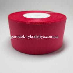 Стрічка репсова 4см, колір КАРМІН