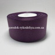 Стрічка репсова 4см,20м колір ЧОРНИЧНИЙ