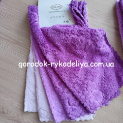 Серветки кухонні 30*30см , 5шт, колір бузок