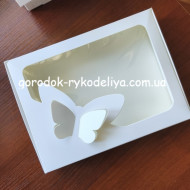 Коробочка 15*20*3 ,БІЛИЙ МЕТЕЛИК