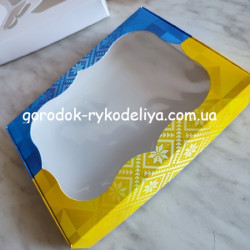 Коробочка 15*20*3 ,жовто-голуба