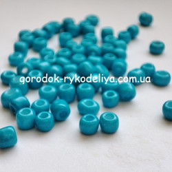 Бісер китайський скло , 20г, колір аква 7
