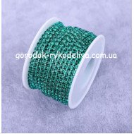 Стразовий ланцюг 2мм 50см, blue zircon